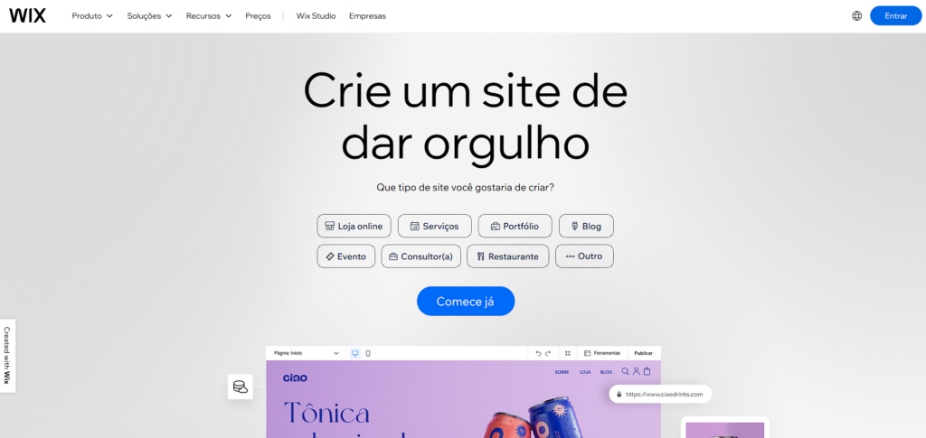 Como criar um blog Wix
